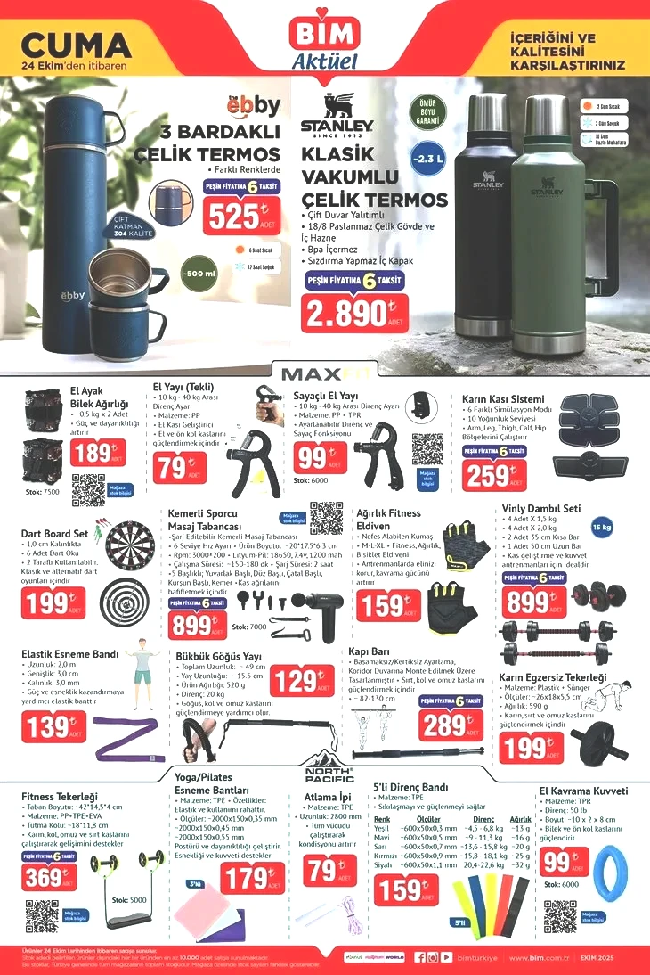 21-24 Ekim BİM aktüel katalog: BİM’de kış hazırlığı başladı! Çift yönlü ısıtıcı 1.190 TL, terlik çeşitleri 65 TL