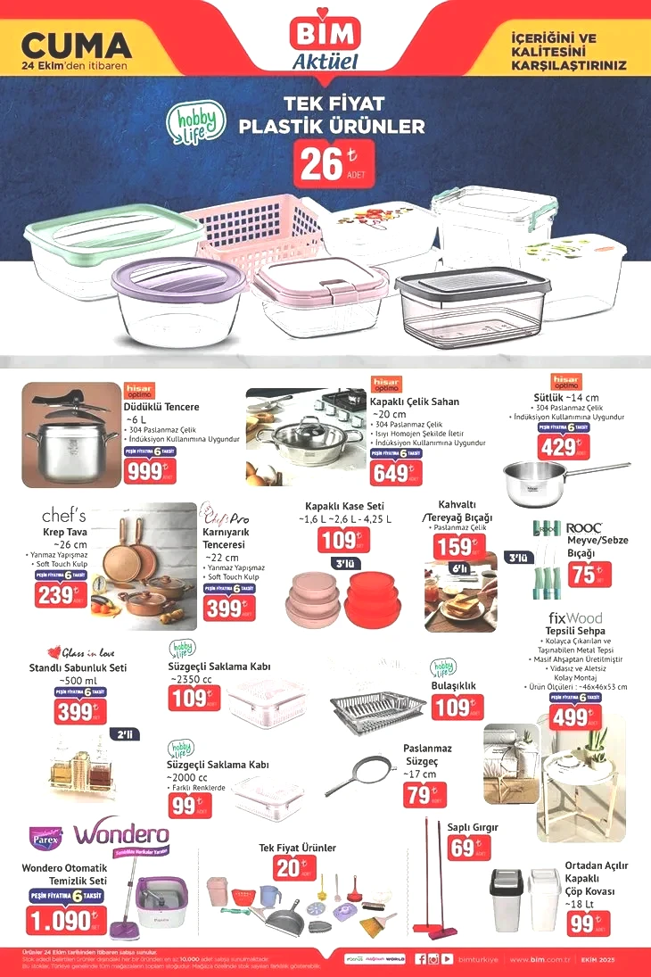 21-24 Ekim BİM aktüel katalog: BİM’de kış hazırlığı başladı! Çift yönlü ısıtıcı 1.190 TL, terlik çeşitleri 65 TL
