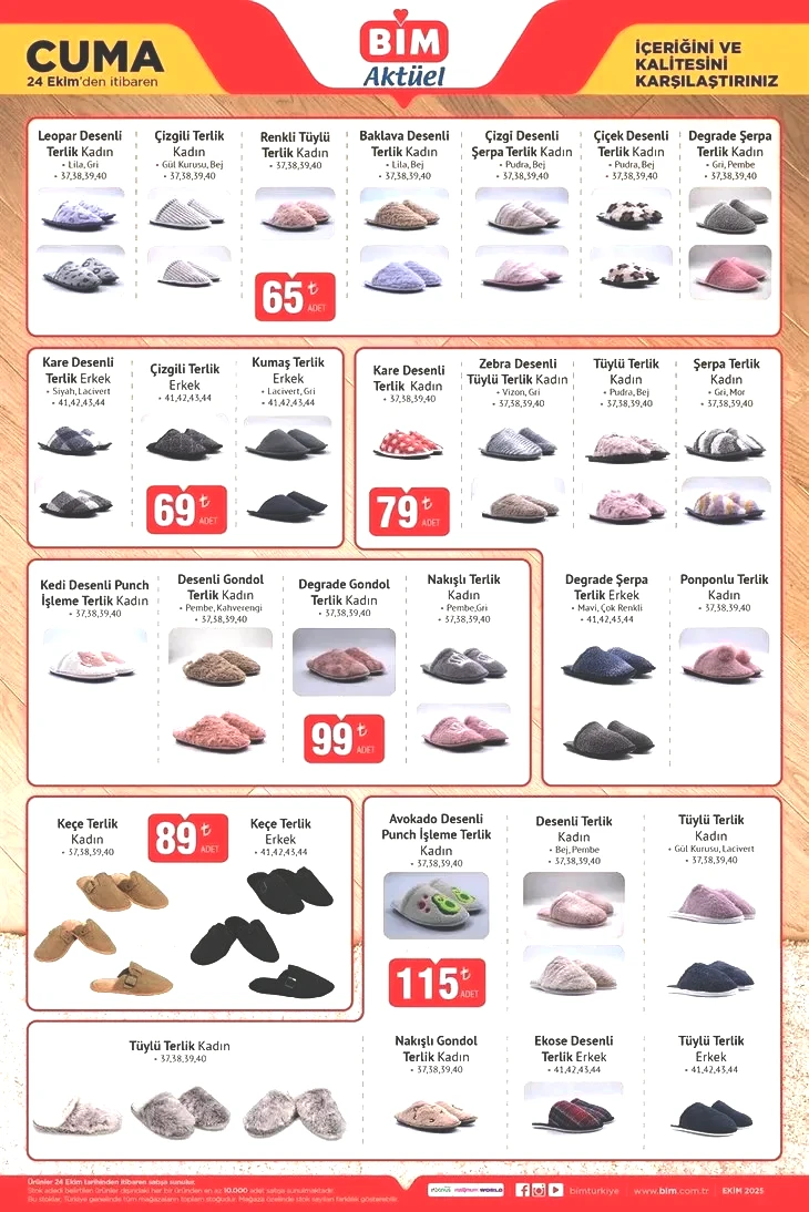 21-24 Ekim BİM aktüel katalog: BİM’de kış hazırlığı başladı! Çift yönlü ısıtıcı 1.190 TL, terlik çeşitleri 65 TL